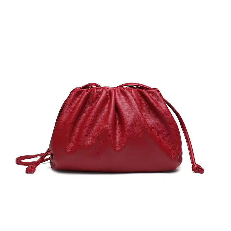 Soft PU Leather Women'S Crossbody Bag Dumpling Fashion Clutch Four Color Shoulder Bags for Female 2019