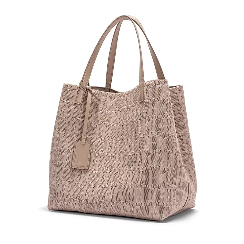Fashionable Classic New Solid Color Outer Bag Women'S Handbag Exquisite Craftsmanship Large Capacity Tote Bag