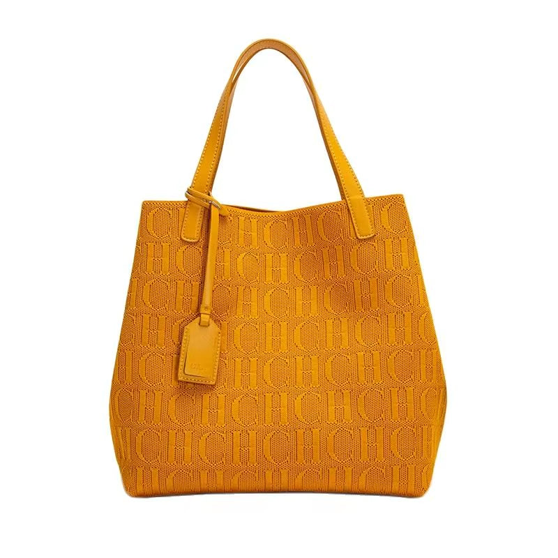 Fashionable Classic New Solid Color Outer Bag Women'S Handbag Exquisite Craftsmanship Large Capacity Tote Bag