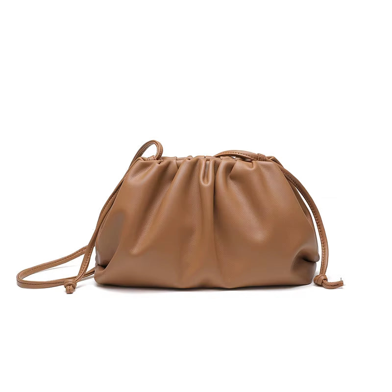 Soft PU Leather Women'S Crossbody Bag Dumpling Fashion Clutch Four Color Shoulder Bags for Female 2019