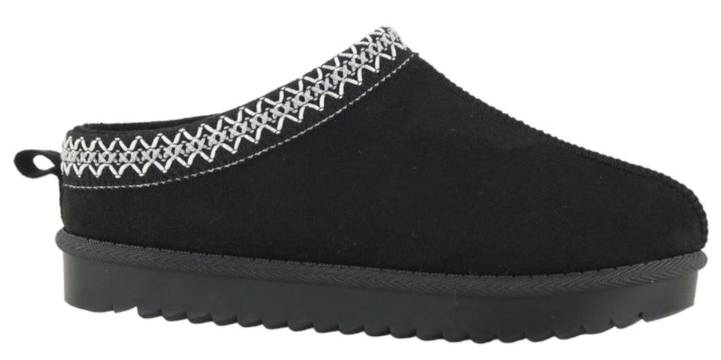 WOMENS LADIES SLIP on SLIPPERS WARM COMFY SNUGG FAUX FUR LINED SHOES BOOTS SIZE