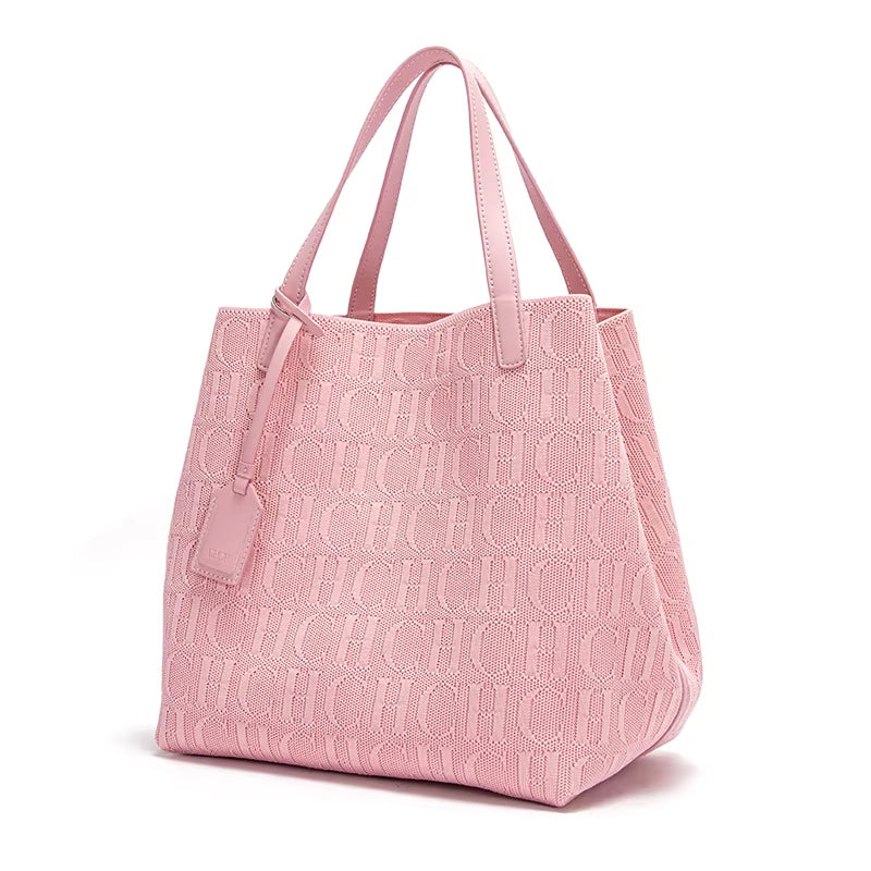 Fashionable Classic New Solid Color Outer Bag Women'S Handbag Exquisite Craftsmanship Large Capacity Tote Bag