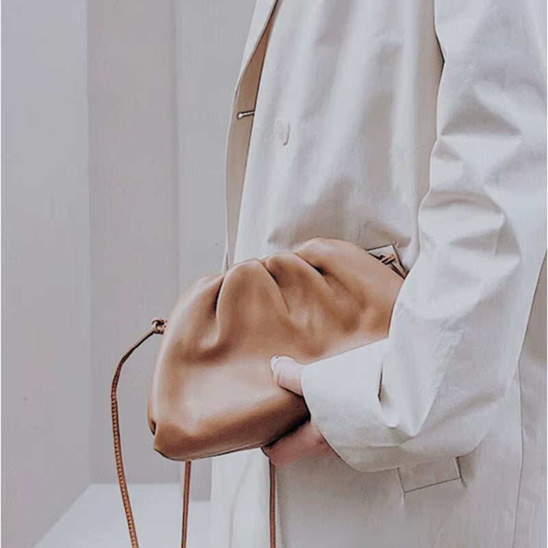 Soft PU Leather Women'S Crossbody Bag Dumpling Fashion Clutch Four Color Shoulder Bags for Female 2019