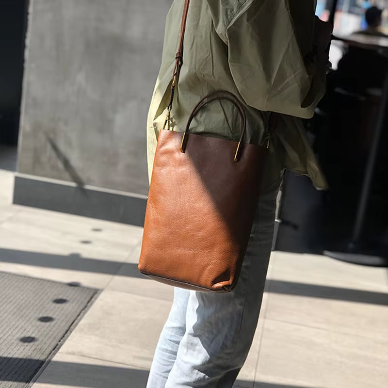 Simple Genuine Leather Women Bag 2025 New Retro Nature Soft Cowhide Handbag Versatile Composite Bag Shoulder Bags