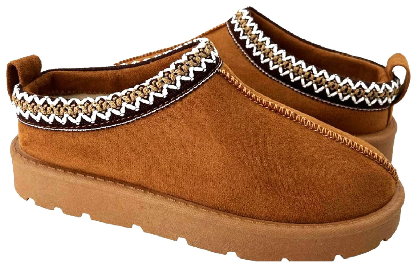 WOMENS LADIES SLIP on SLIPPERS WARM COMFY SNUGG FAUX FUR LINED SHOES BOOTS SIZE