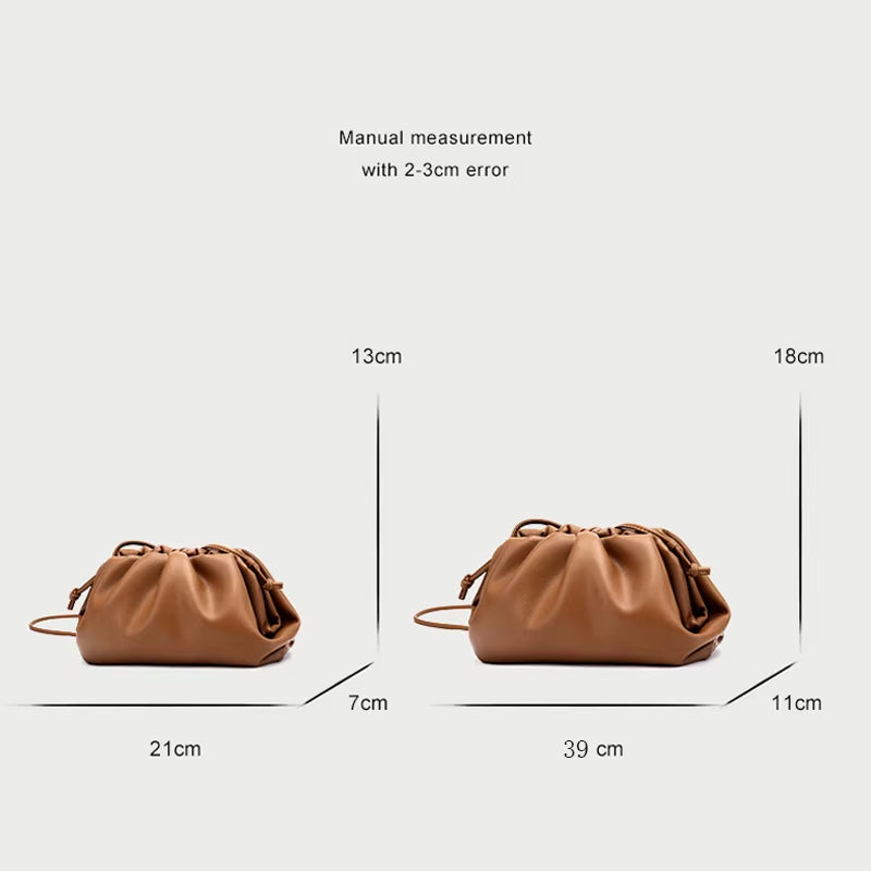 Soft PU Leather Women'S Crossbody Bag Dumpling Fashion Clutch Four Color Shoulder Bags for Female 2019