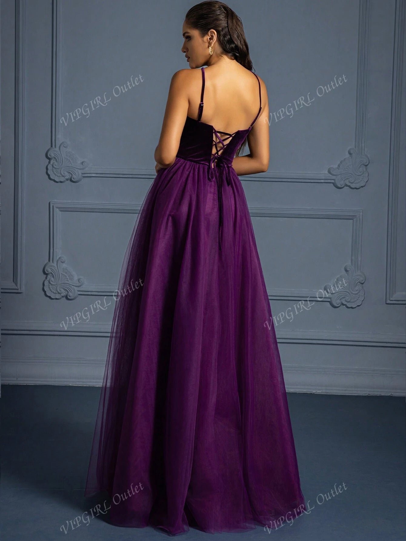 Vipgirl Elegant and Graceful Long Evening Dress for Women, Formal Party Prom Dress
